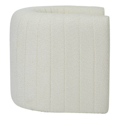 Armchair Riker Hm9682.04 Metal Frame-white Boucle Fabric 92x74x69hcm.