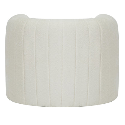 Armchair Riker Hm9682.04 Metal Frame-white Boucle Fabric 92x74x69hcm.
