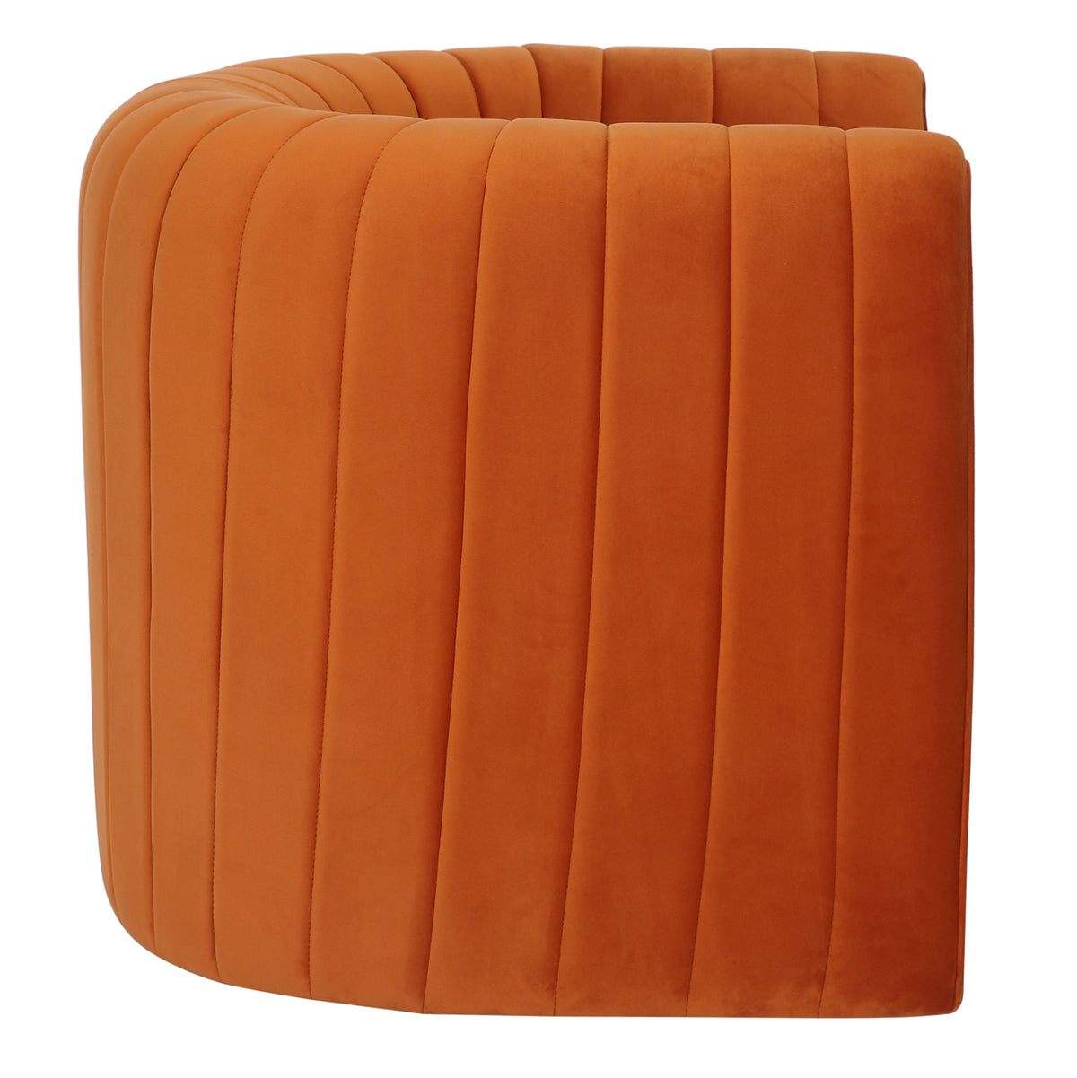 Armchair Riker Hm9682.05 Metal Frame-orange Velvet 92x74x69hcm.