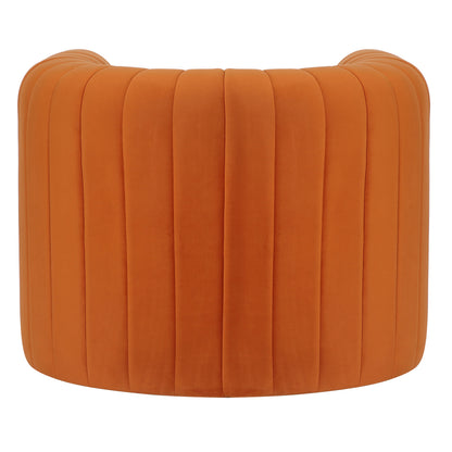 Armchair Riker Hm9682.05 Metal Frame-orange Velvet 92x74x69hcm.