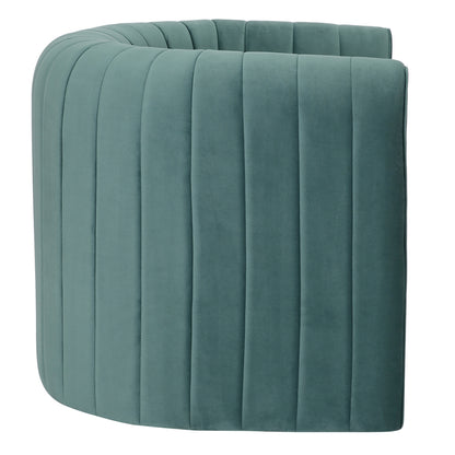 Armchair Riker Hm9682.06 Metal Frame-mint Velvet 92x74x69hcm.