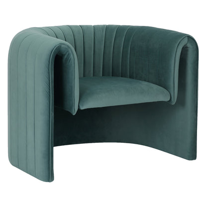 Armchair Riker Hm9682.06 Metal Frame-mint Velvet 92x74x69hcm.