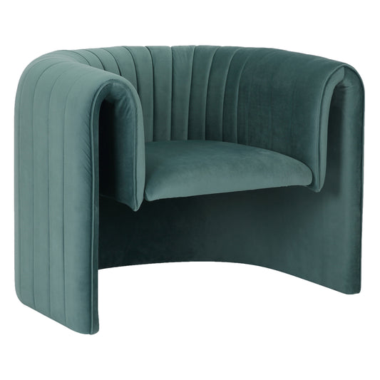 Armchair Riker Hm9682.06 Metal Frame-mint Velvet 92x74x69hcm.