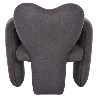 Dining Armchair Hartt Hm9777.01 Grey Teddy Fabric 84x74x87hcm.