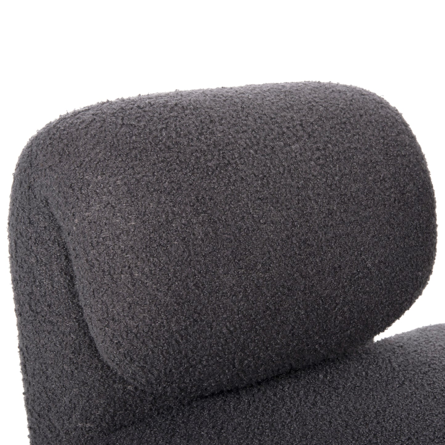 Dining Armchair Hartt Hm9777.01 Grey Teddy Fabric 84x74x87hcm.