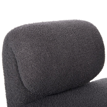 Dining Armchair Hartt Hm9777.01 Grey Teddy Fabric 84x74x87hcm.