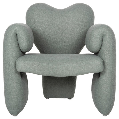 Dining Armchair Hartt Hm9777.07 Pistachio Green Teddy Fabric 84x74x87hcm.
