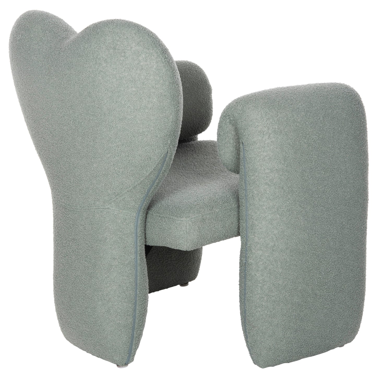 Dining Armchair Hartt Hm9777.07 Pistachio Green Teddy Fabric 84x74x87hcm.