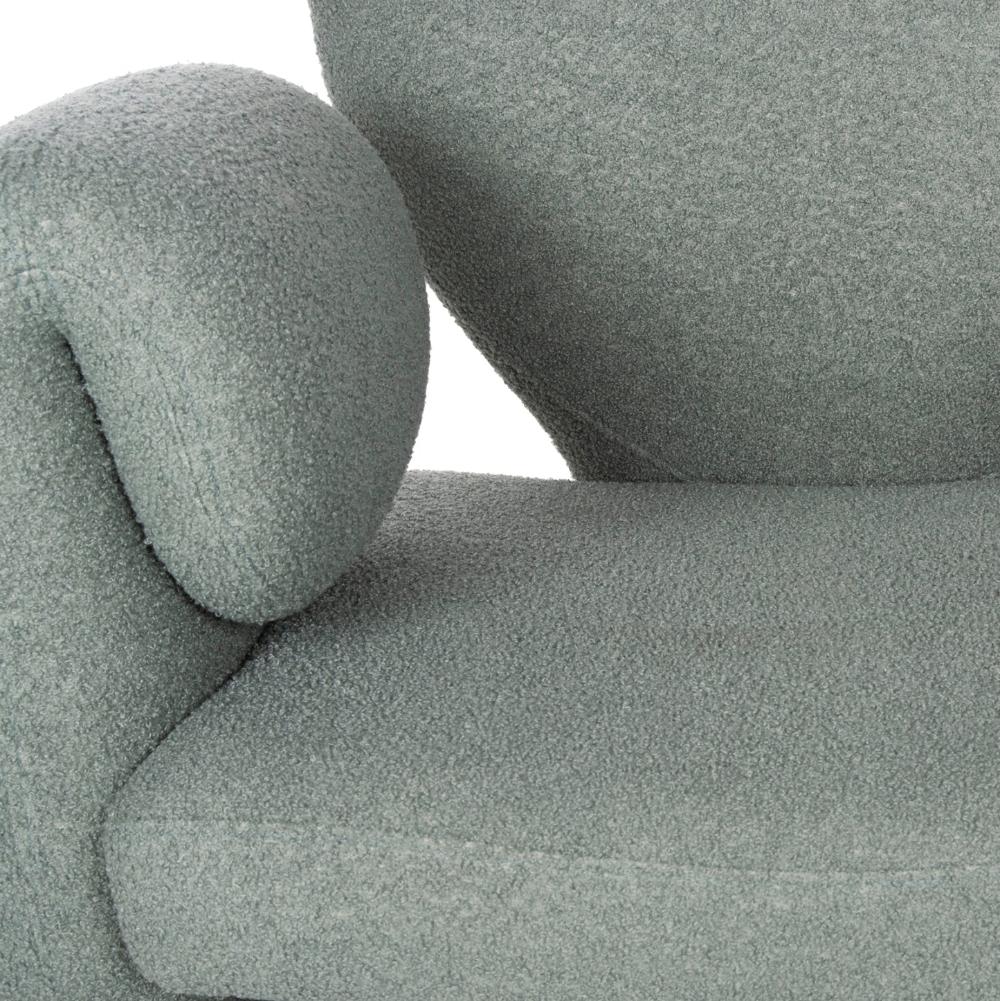 Dining Armchair Hartt Hm9777.07 Pistachio Green Teddy Fabric 84x74x87hcm.