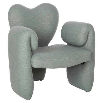 Dining Armchair Hartt Hm9777.07 Pistachio Green Teddy Fabric 84x74x87hcm.