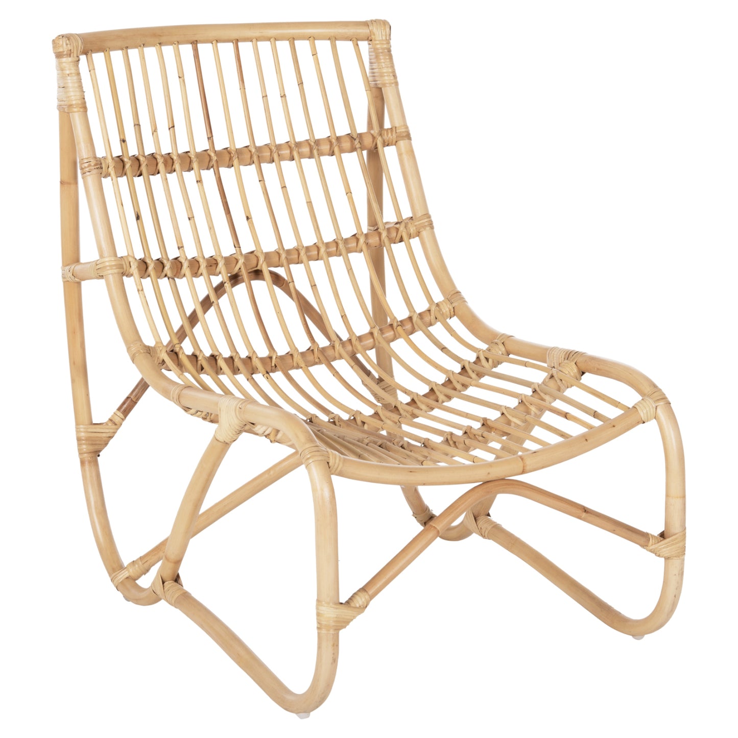 Armchair Grinn Hm9815.01 Rattan Rods In Natural Color 56.5x73.5x79.5h Cm.