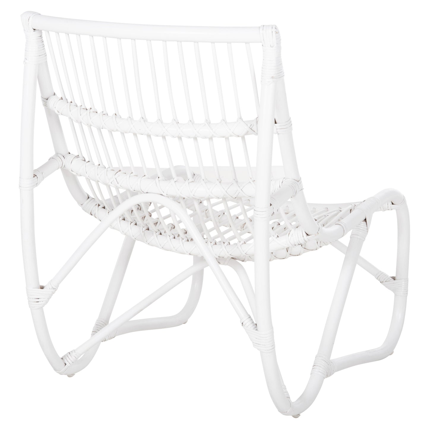 Armchair Grinn Hm9815.03 Rattan Rods In White Color 56.5x73.5x79.5h Cm.