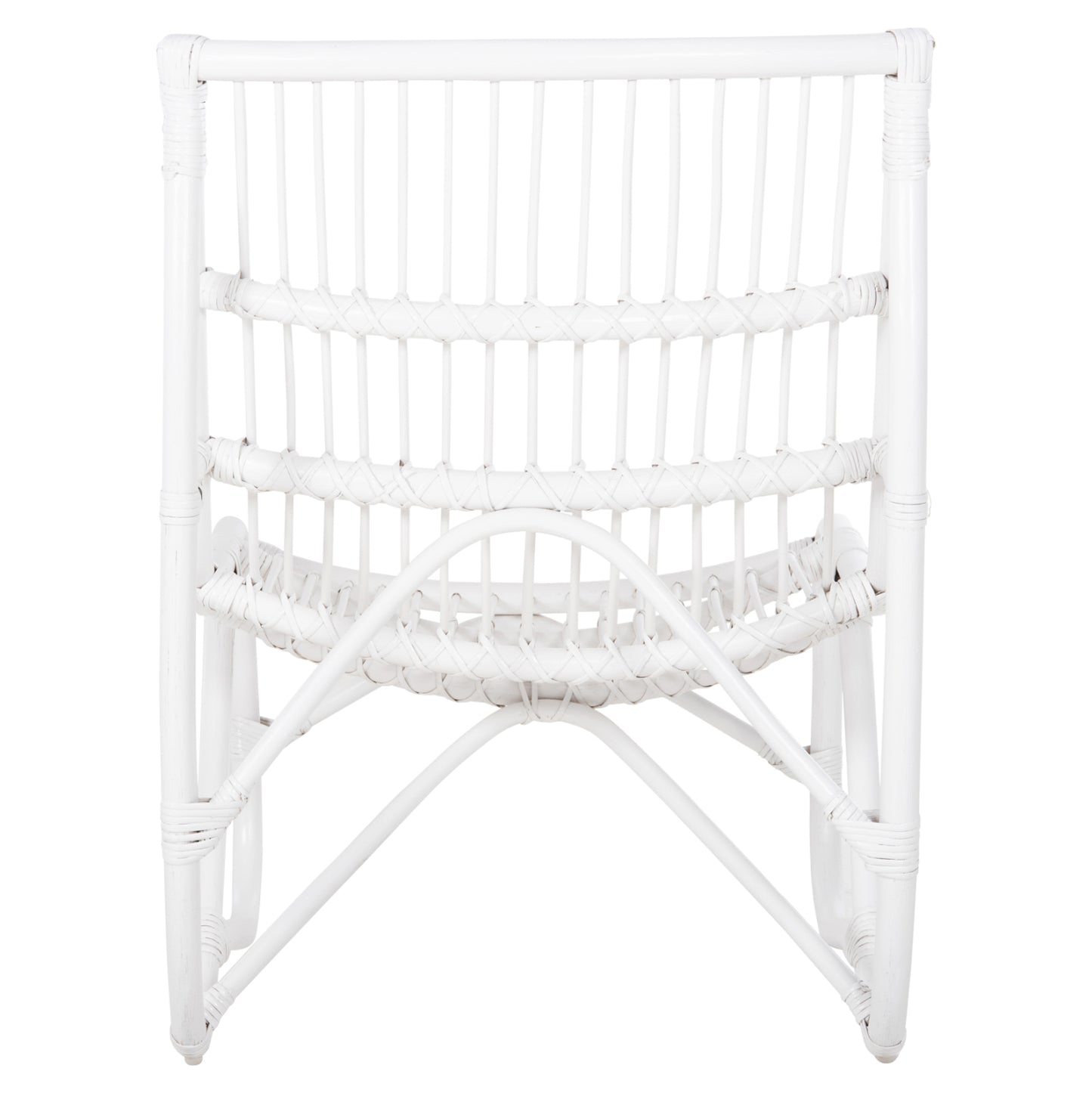 Armchair Grinn Hm9815.03 Rattan Rods In White Color 56.5x73.5x79.5h Cm.