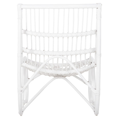 Armchair Grinn Hm9815.03 Rattan Rods In White Color 56.5x73.5x79.5h Cm.