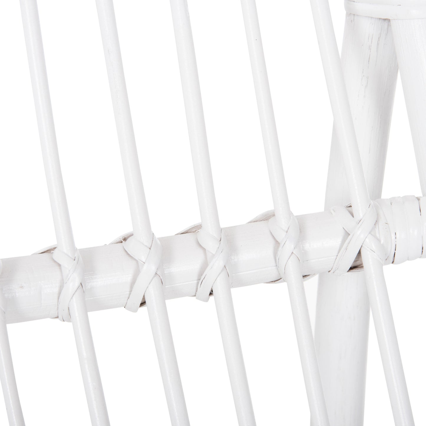 Armchair Grinn Hm9815.03 Rattan Rods In White Color 56.5x73.5x79.5h Cm.