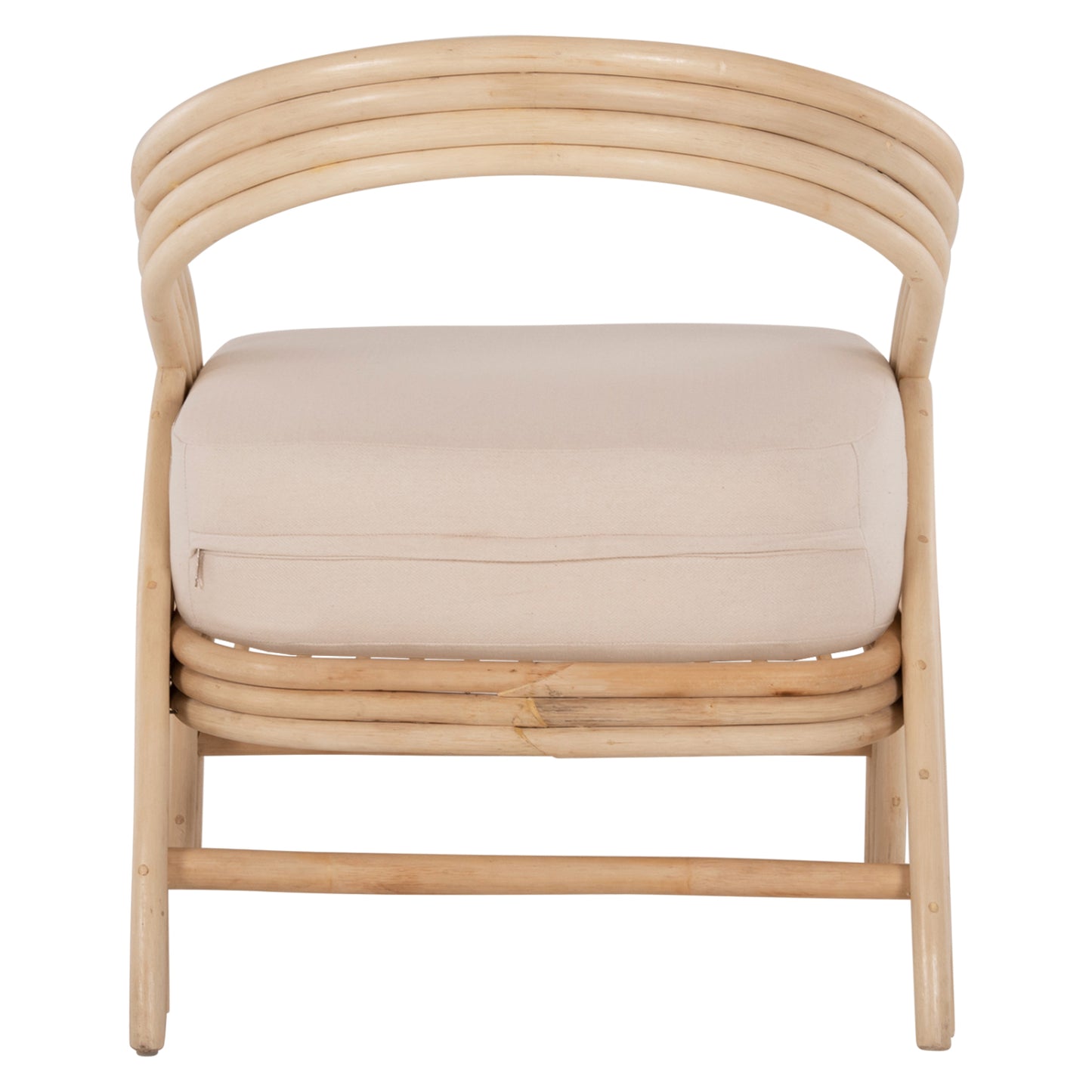 Armchair Donita Hm9838 Rattan In Natural With White Cushion 67x74x78hcm.