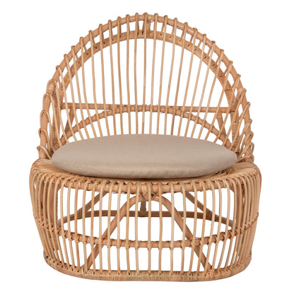 Armchair Entropy Hm9840.01 Rattan In Natural-ecru Cushion 80x97x85hcm.