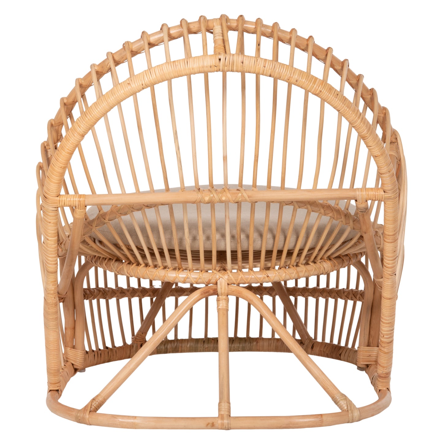Armchair Entropy Hm9840.01 Rattan In Natural-ecru Cushion 80x97x85hcm.
