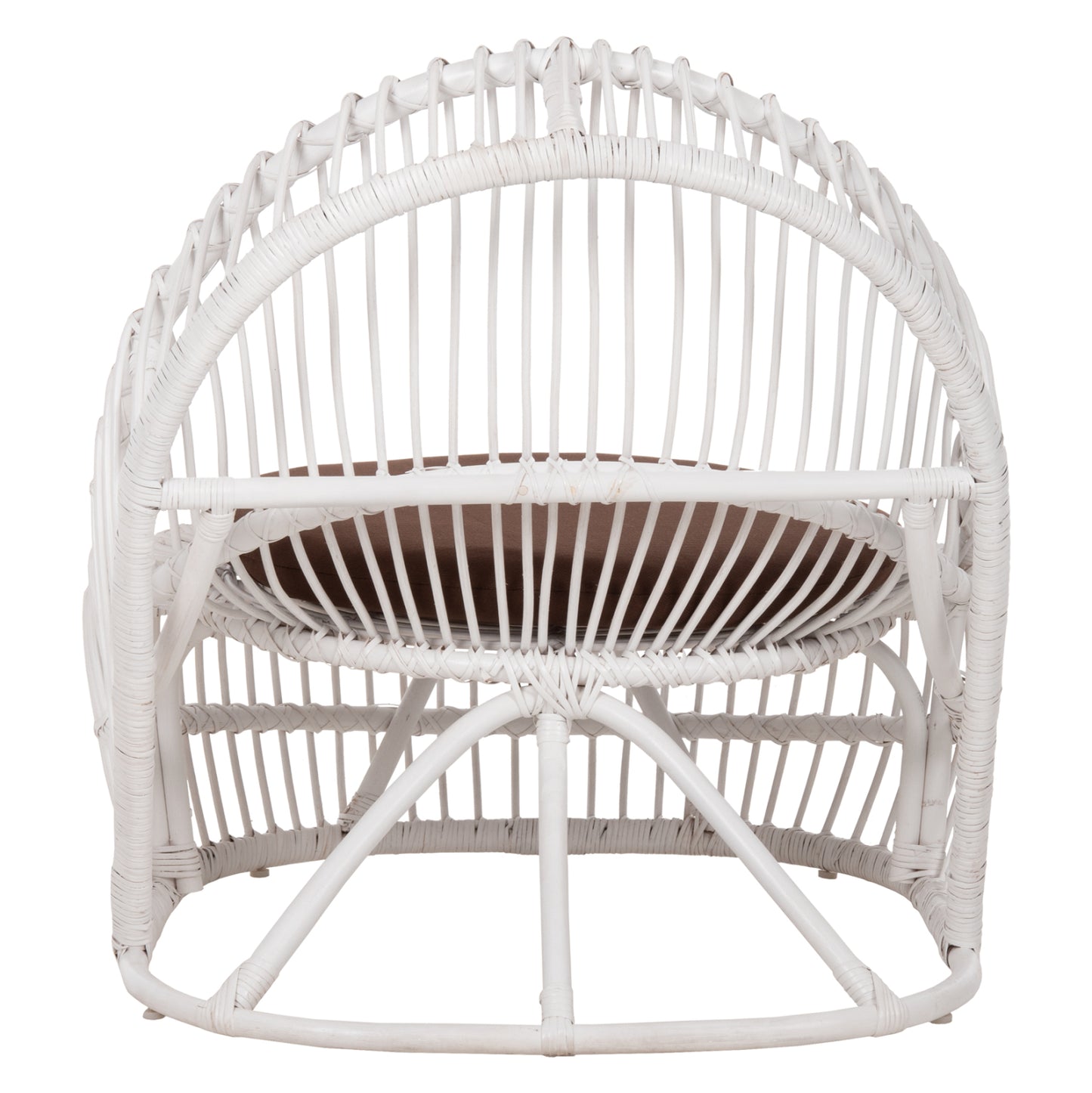 Armchair Entropy Hm9840.02 Rattan In White-brown Cushion 80x97x85hcm.