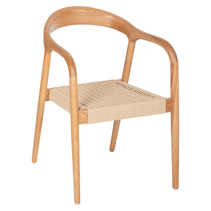 Armchair Hm9874 Ashwood Frame-paper Rope Seat 57x54x78hcm.