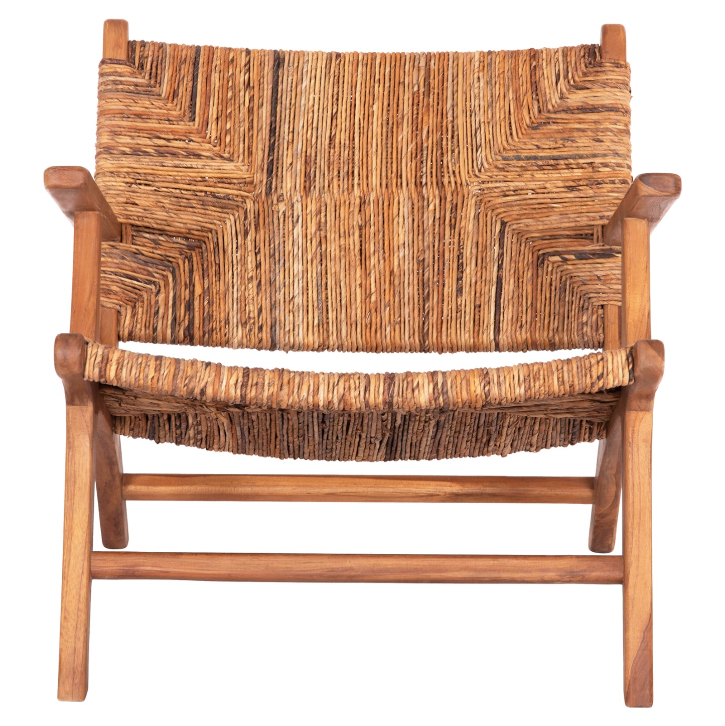 Armchair Tondo Hm9914 Teak Wood & Banana Rope Matting In Natural Color 69x74x68hcm.