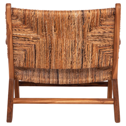 Armchair Tondo Hm9914 Teak Wood & Banana Rope Matting In Natural Color 69x74x68hcm.