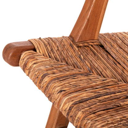 Armchair Tondo Hm9914 Teak Wood & Banana Rope Matting In Natural Color 69x74x68hcm.