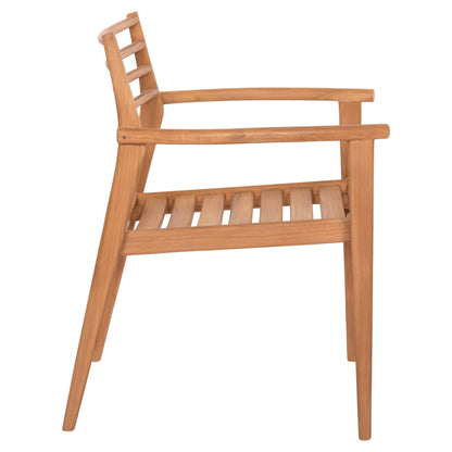 Armchair Moosen Hm9936 Solid Teak Wood In Natural 59x60x78.5h