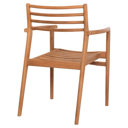 Armchair Moosen Hm9936 Solid Teak Wood In Natural 59x60x78.5h