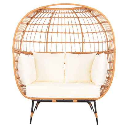 Armchair For Two Nest Type Rattan Miami Hm5870.11 132.5x90x154h Cm.