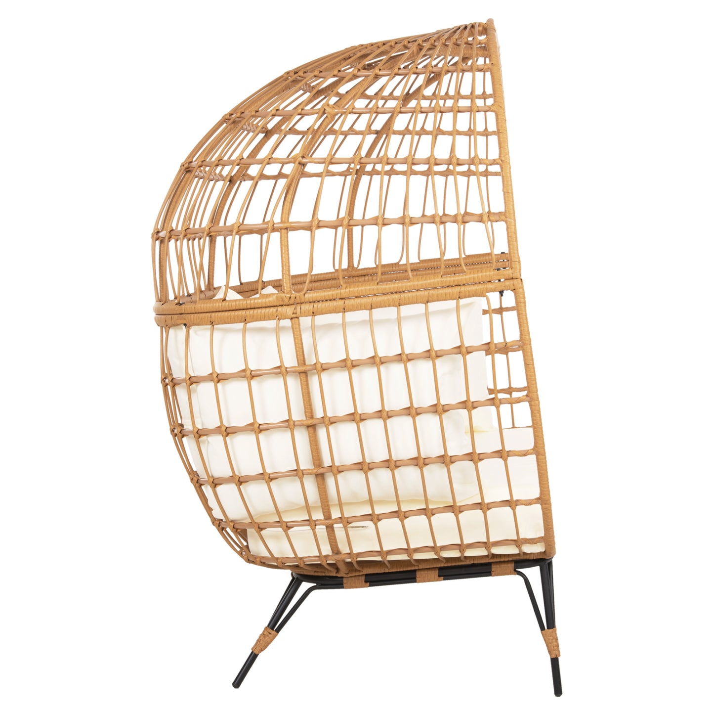 Armchair For Two Nest Type Rattan Miami Hm5870.11 132.5x90x154h Cm.