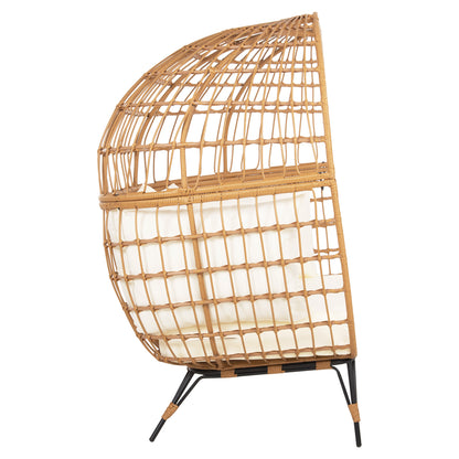 Armchair For Two Nest Type Rattan Miami Hm5870.11 132.5x90x154h Cm.