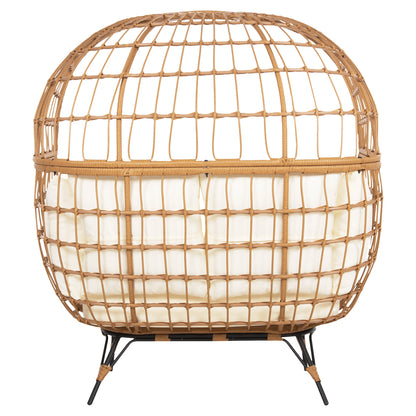 Armchair For Two Nest Type Rattan Miami Hm5870.11 132.5x90x154h Cm.
