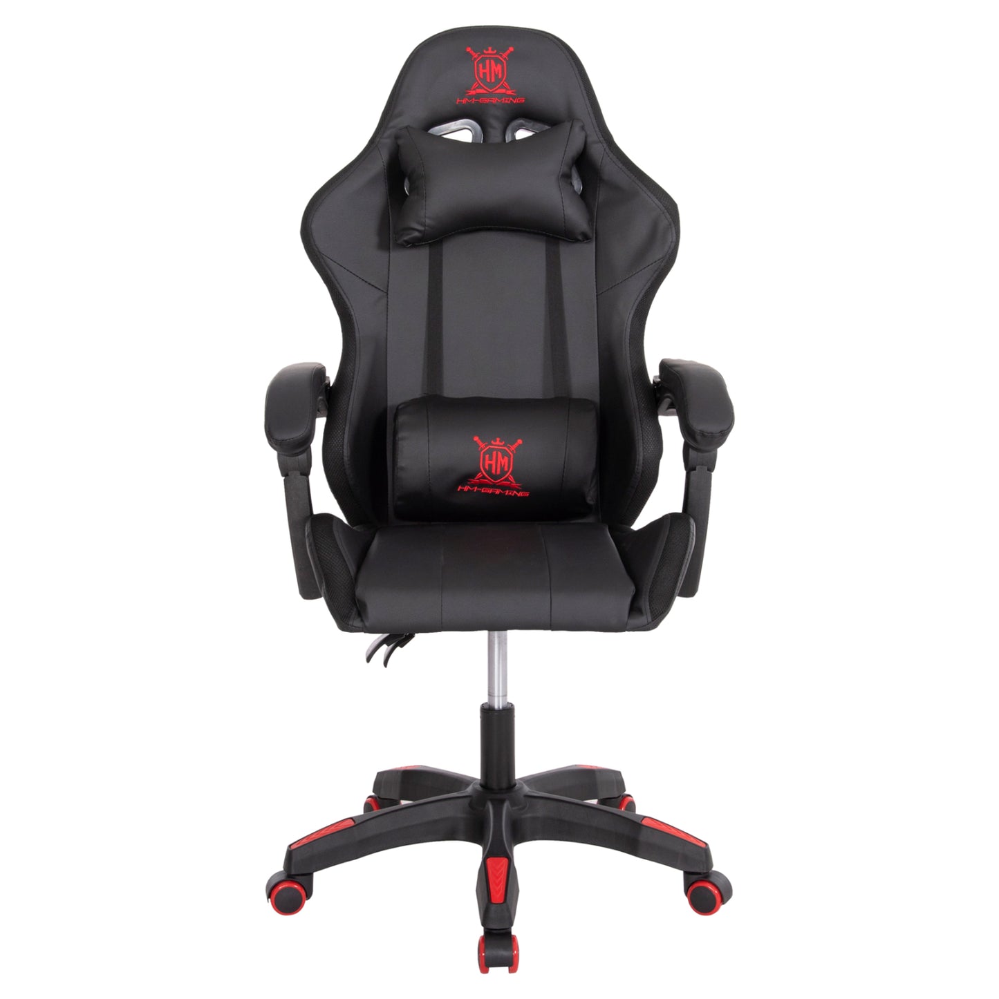Gaming Armchair Darren Hm1203.01 Black-red Pvc 58.5x100x120hcm.
