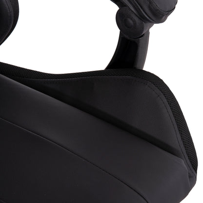 Gaming Armchair Darren Hm1203.01 Black-red Pvc 58.5x100x120hcm.