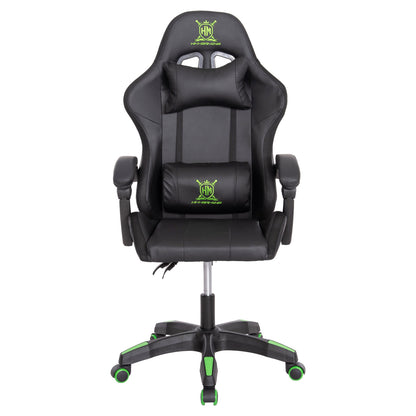 Gaming Armchair Darren Hm1203.03 Black-green Pvc 58.5x100x120hcm.