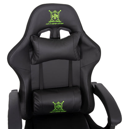 Gaming Armchair Darren Hm1203.03 Black-green Pvc 58.5x100x120hcm.