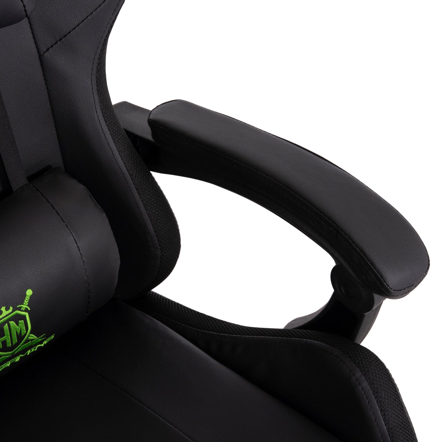 Gaming Armchair Darren Hm1203.03 Black-green Pvc 58.5x100x120hcm.