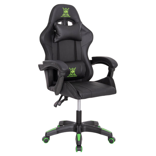 Gaming Armchair Darren Hm1203.03 Black-green Pvc 58.5x100x120hcm.