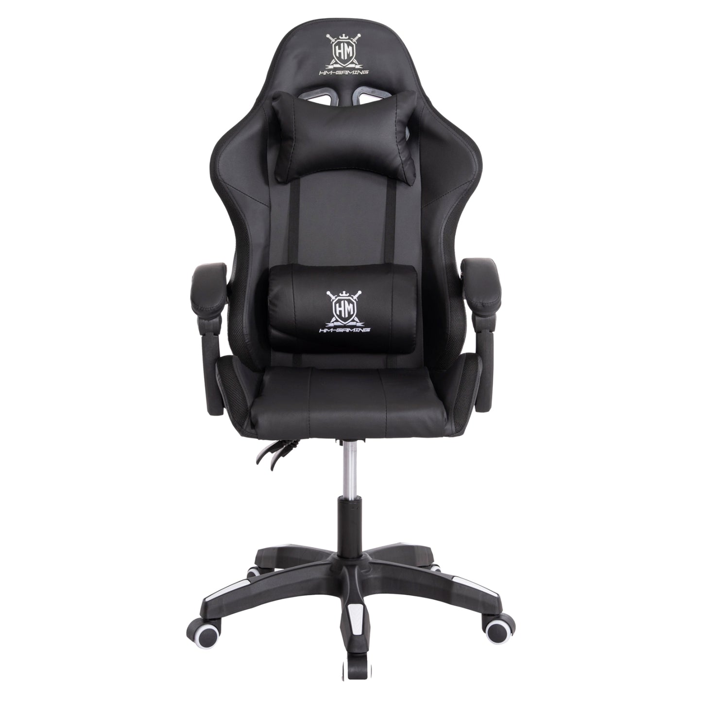 Gaming Armchair Darren Hm1203.04 Black-white Pvc 58.5x100x120hcm.