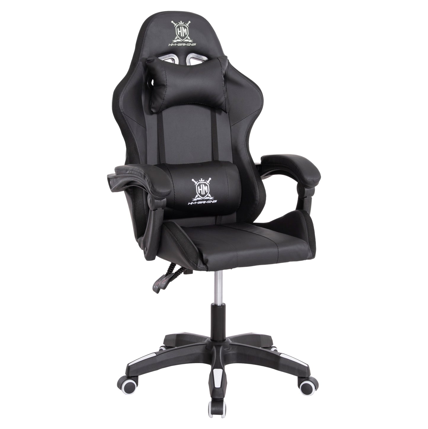 Gaming Armchair Darren Hm1203.04 Black-white Pvc 58.5x100x120hcm.