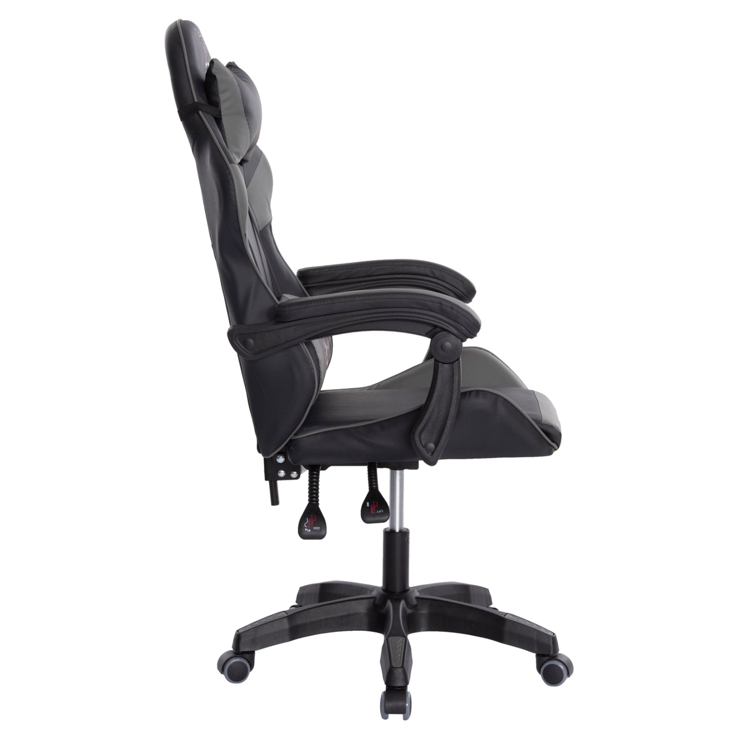 Gaming Armchair Darren Hm1203.10 Black-grey Pvc 60x60x120hcm.