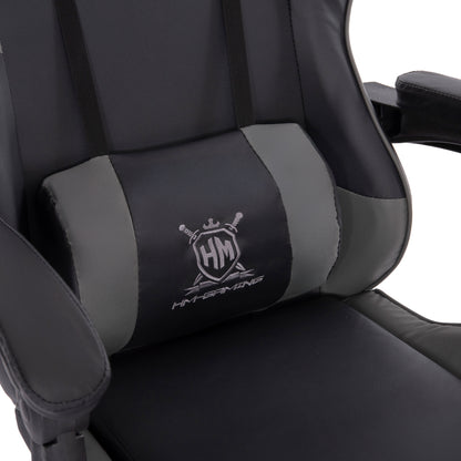 Gaming Armchair Darren Hm1203.10 Black-grey Pvc 60x60x120hcm.