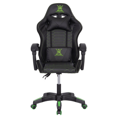 Gaming Armchair Loot Hm1204 Black-green Pvc 60x60x120hcm.