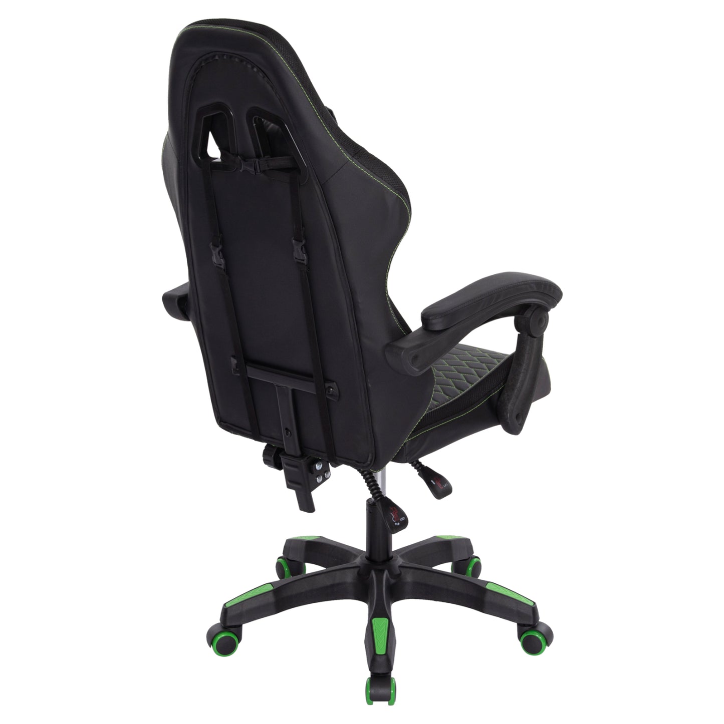 Gaming Armchair Loot Hm1204 Black-green Pvc 60x60x120hcm.