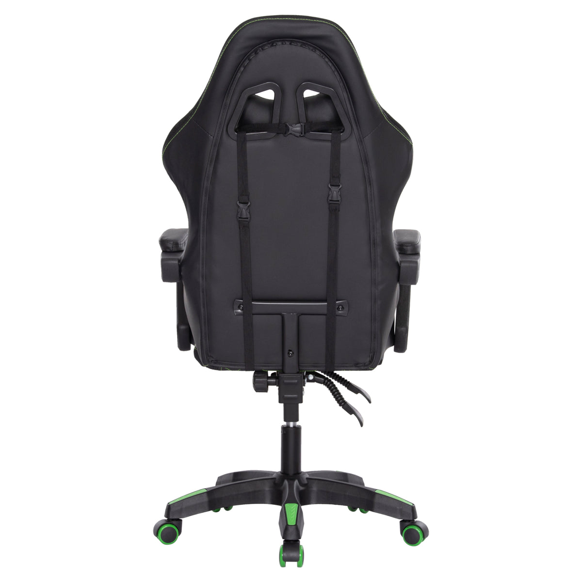 Gaming Armchair Loot Hm1204 Black-green Pvc 60x60x120hcm.