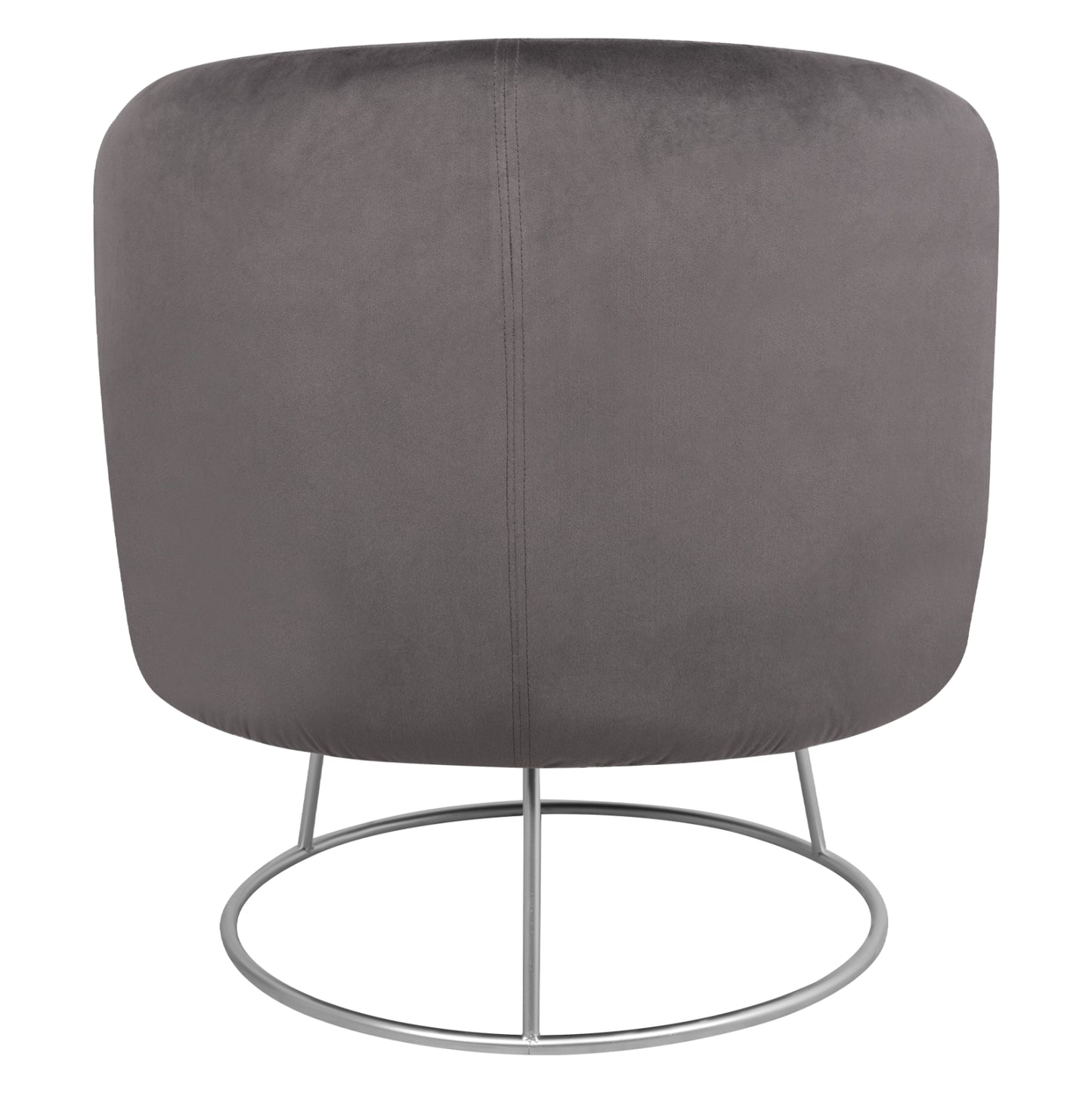Armchair Arien Hm8403.01,velvet Grey,silver Base 80x75x82cm