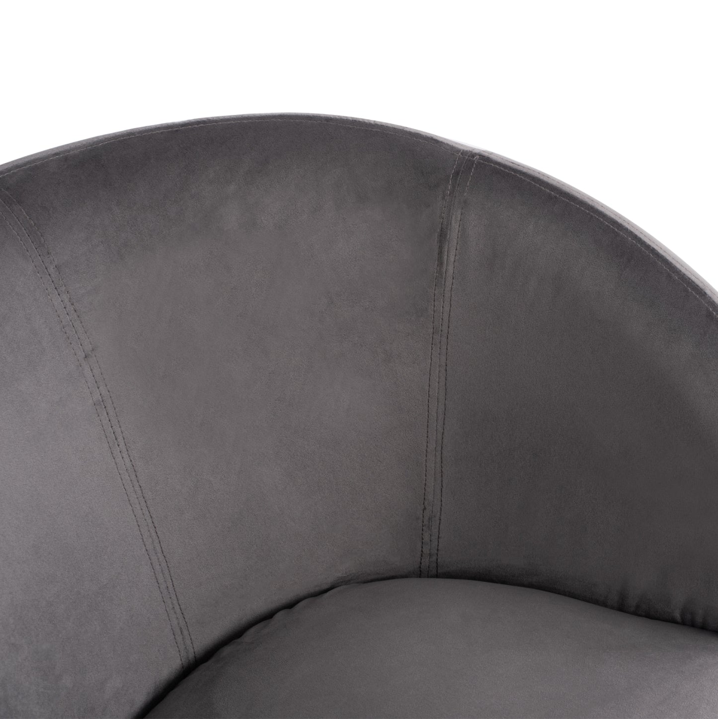 Armchair Arien Hm8403.01,velvet Grey,silver Base 80x75x82cm