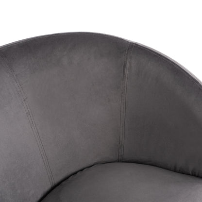 Armchair Arien Hm8403.01,velvet Grey,silver Base 80x75x82cm