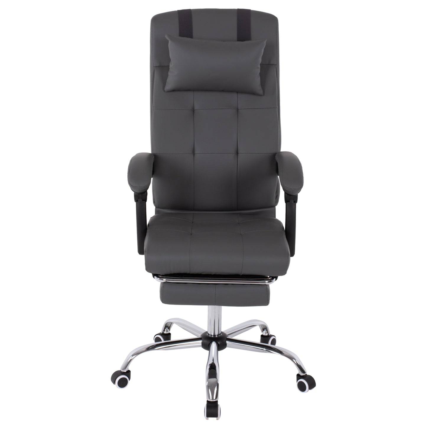 Executive Office Chair Hm1057.20 Grey With Folding Footrest 58x71x128hcm.